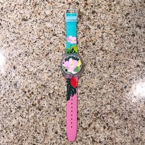 Pretty swatch flower watch.